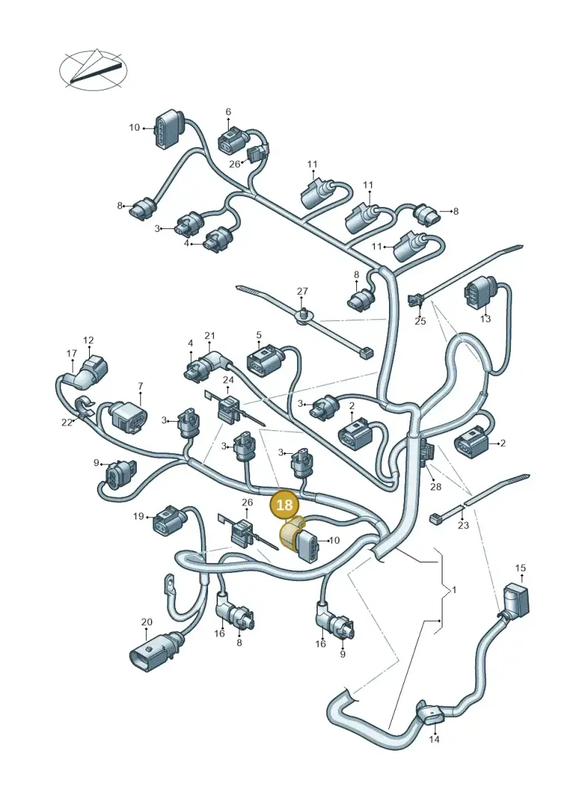 6X0971921D — Skoda Fabia (2021-) diagram 746971150, position 18
