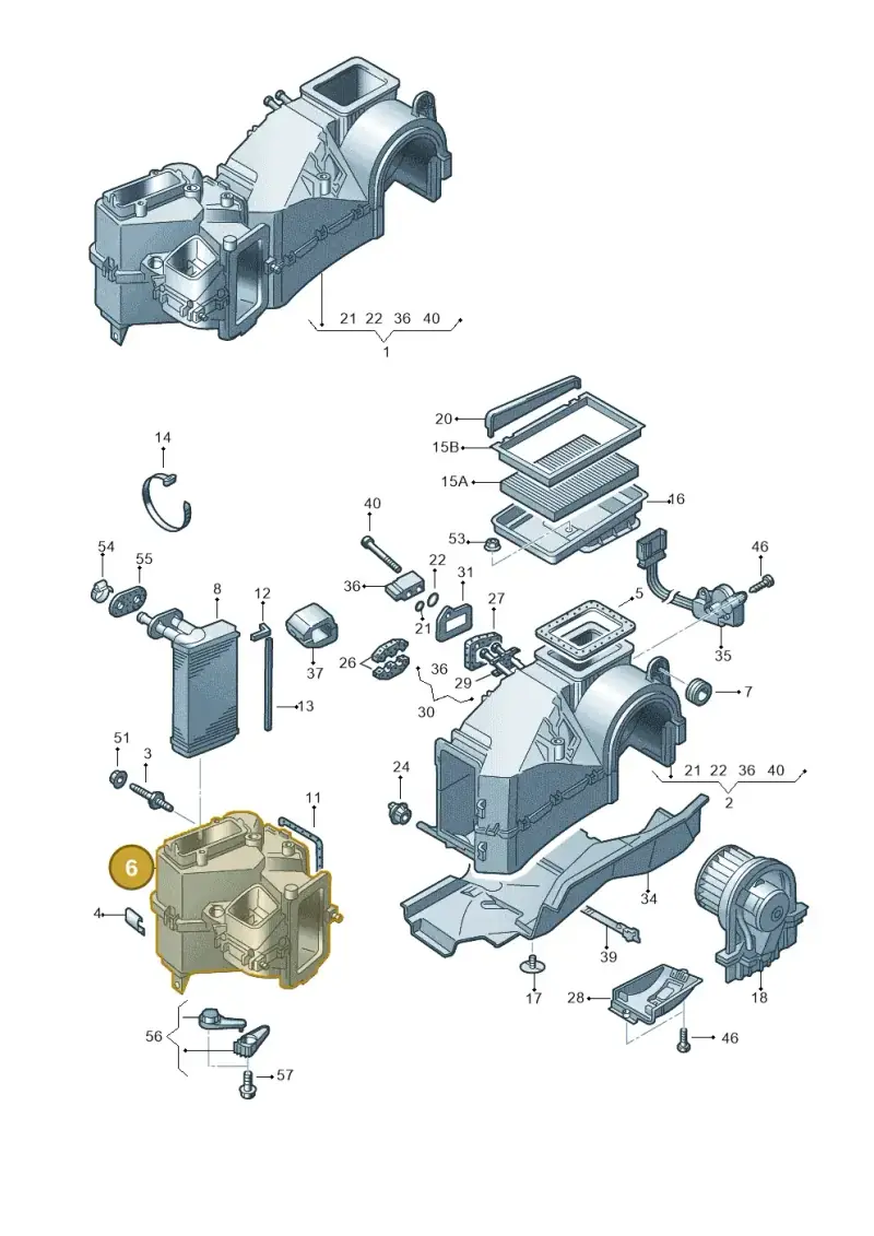 6X2820353 — Skoda OCTAVIA/COMBI/4X4      01> (2000-) diagram 252820120, position 6