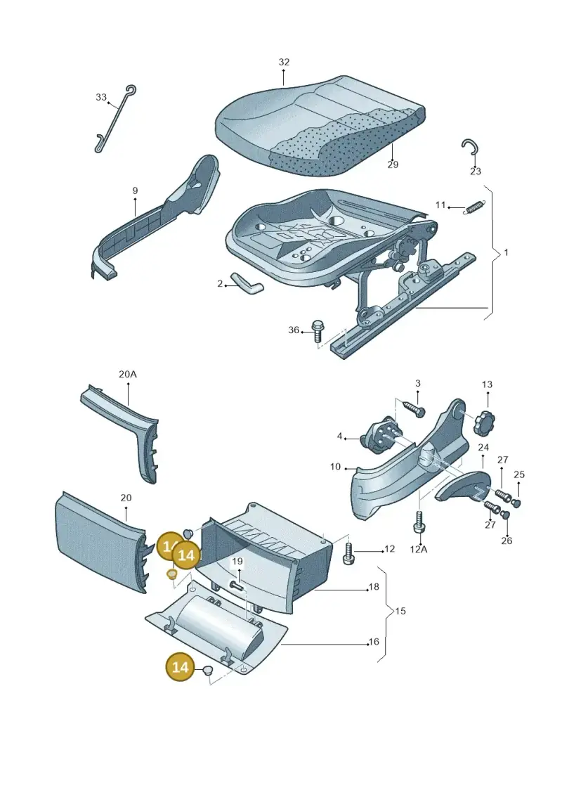 6Y0882331 — Skoda Roomster (2010-2015) diagram 481881000, position 14