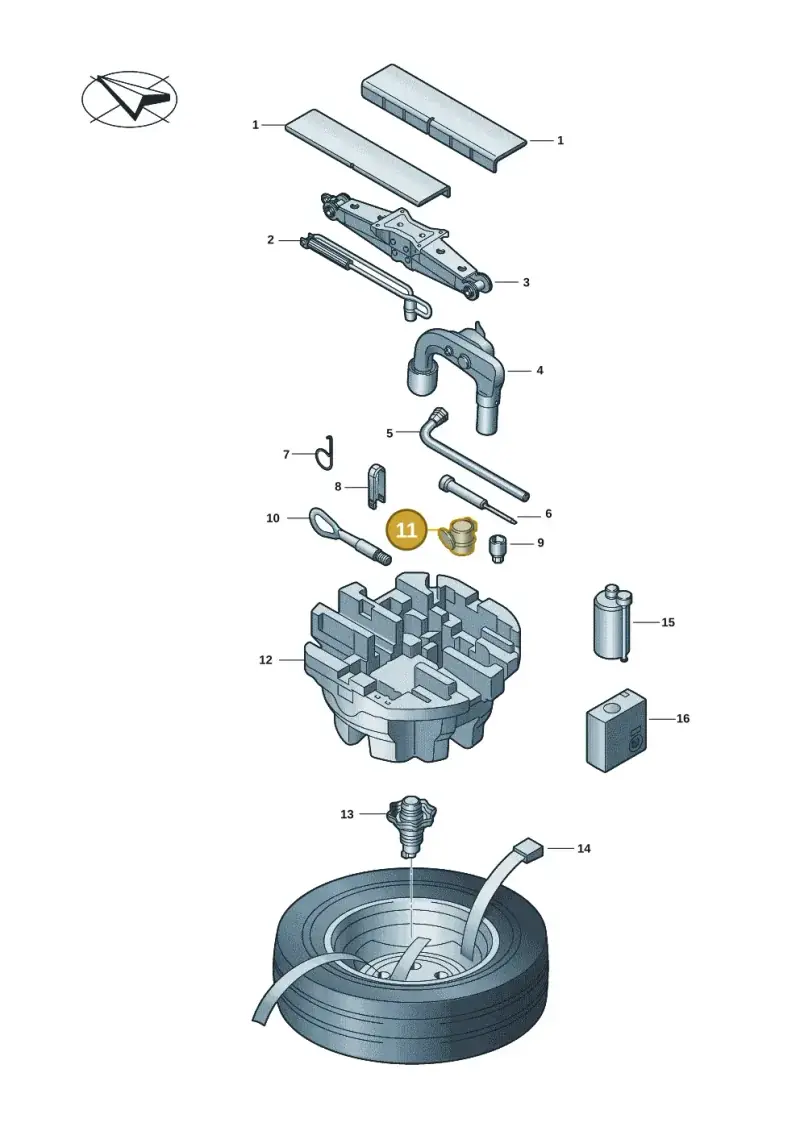 6Y0971037A — Skoda Fabia (2021-) diagram 6vn012000, position 11