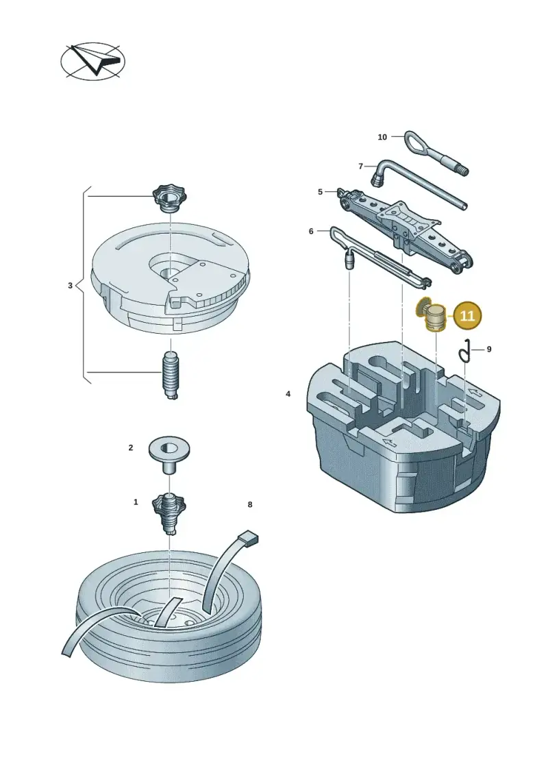 6Y0971037A — Skoda Kodiaq (2024-) diagram 57h012000, position 11