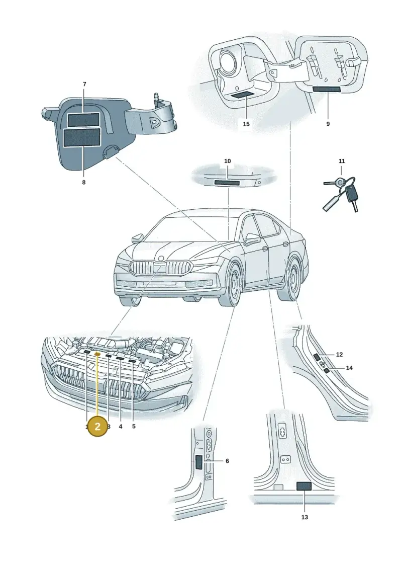 701010002AA — Skoda Superb Combi (2023-) diagram 3p0010000, position 2