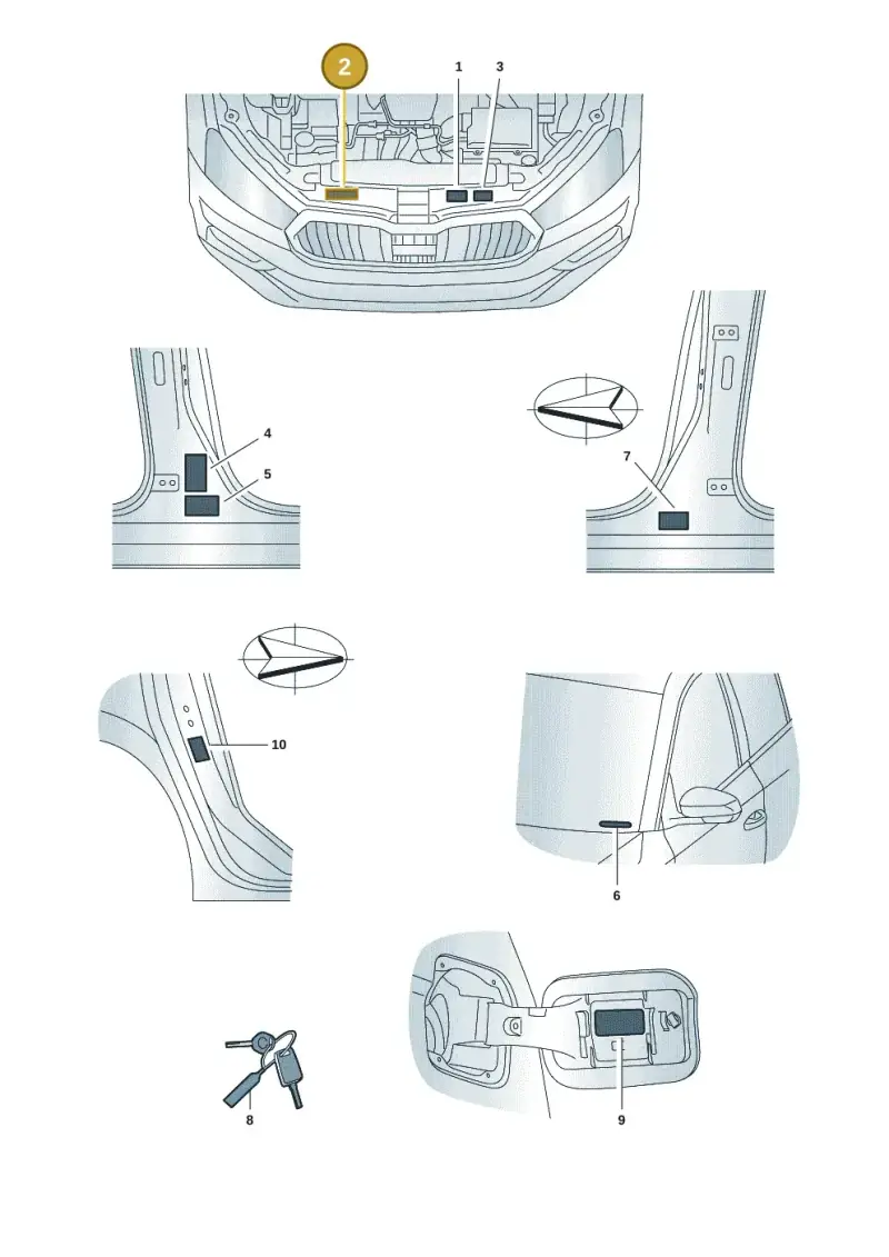 701010002AA — Skoda Fabia (2021-) diagram 6vn010000, position 2