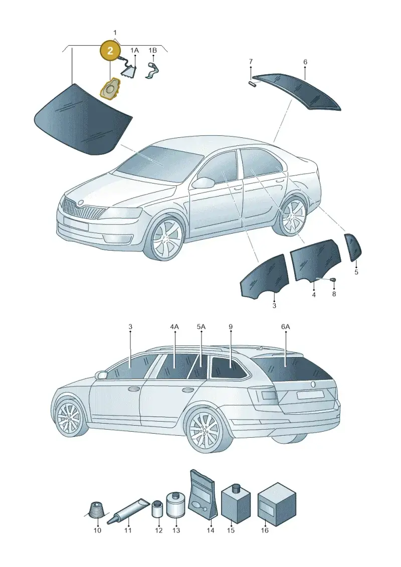 701845543 — Skoda Octavia (2017-2020) diagram 753845000, position 2