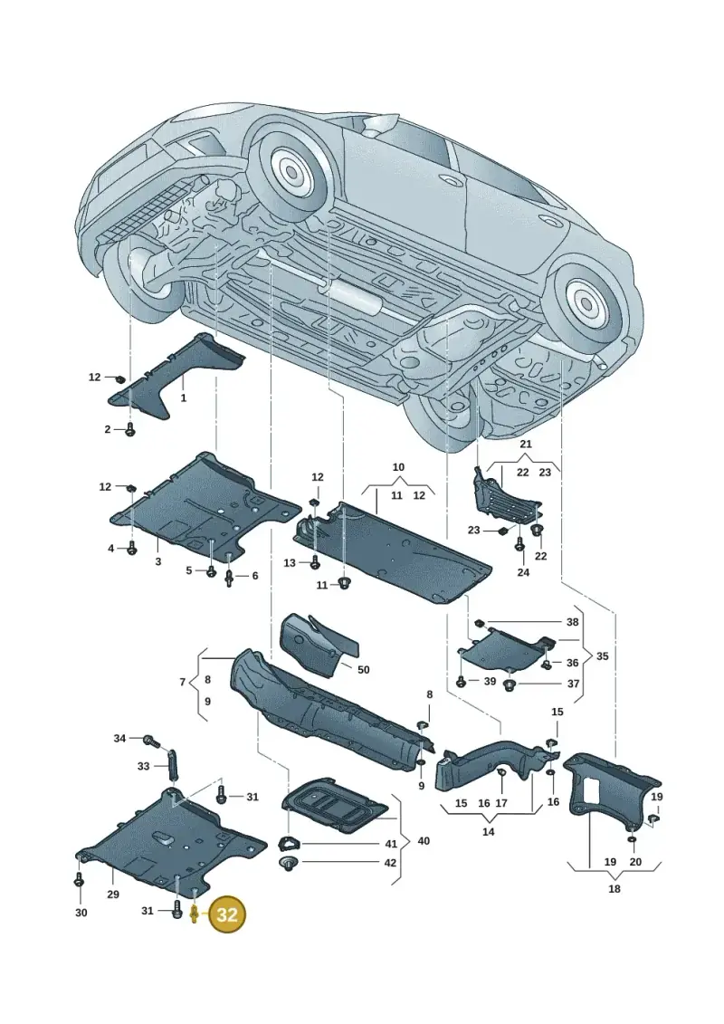 701867299 — Skoda Fabia (2021-) diagram 6vn825000, position 32