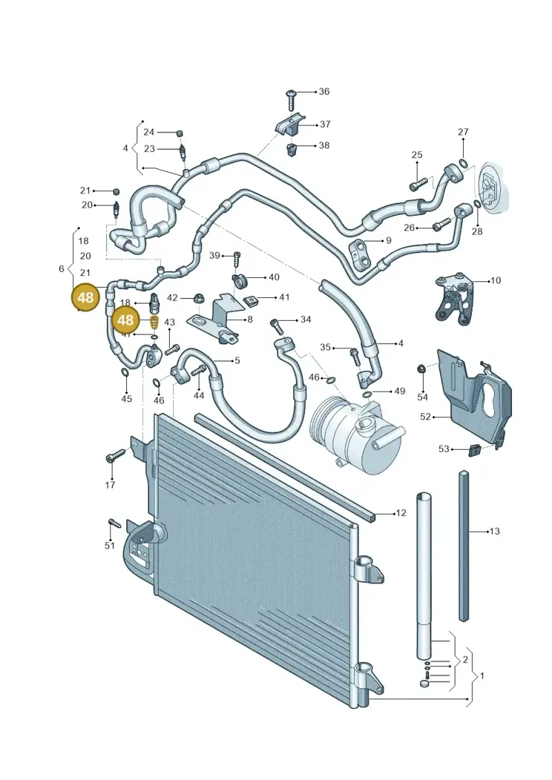 7D0820855 — Skoda Yeti (2013-2017) diagram 767260410, position 48