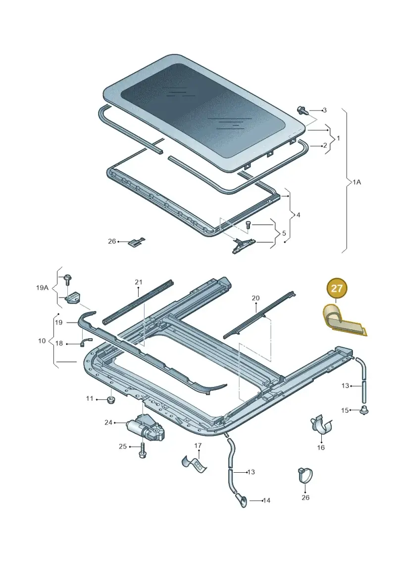 7H0843969A — Skoda Superb (2013-2015) diagram 632877100, position 27