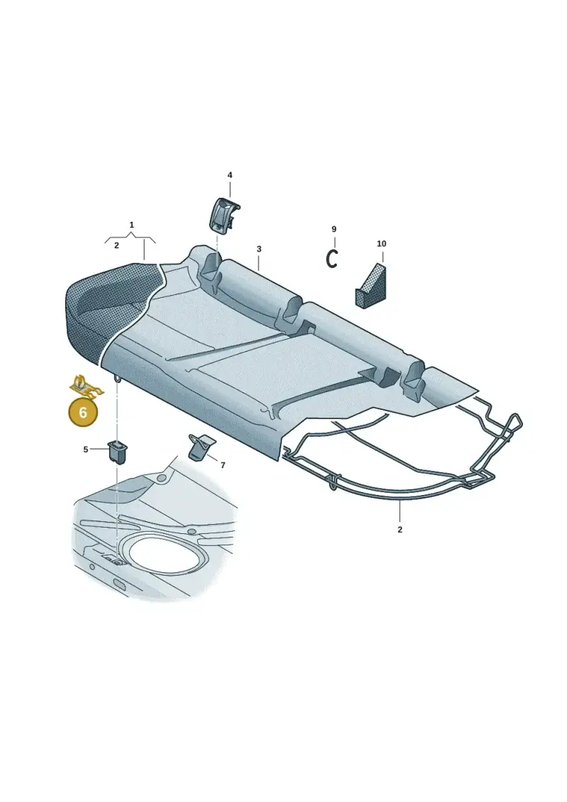 7H0881621 — Skoda Octavia (2019-2024) diagram 5h0885000, position 6