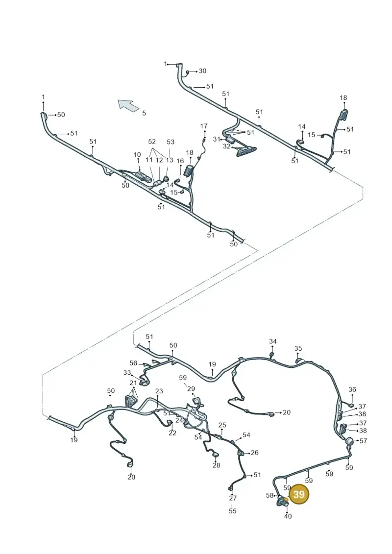 7H0971701A — Skoda Rapid (2012-2022) diagram 740971940, position 39
