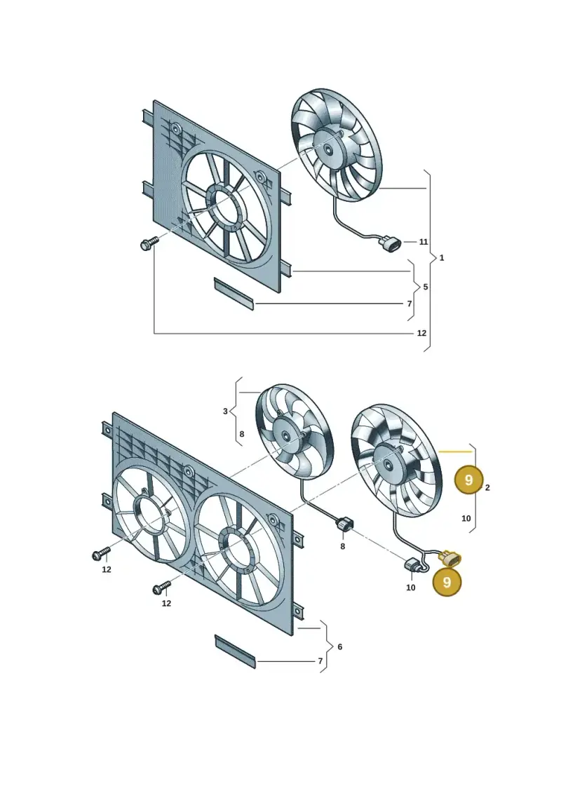7H4906444 — Skoda Kodiaq (2024-) diagram 57x959130, position 9