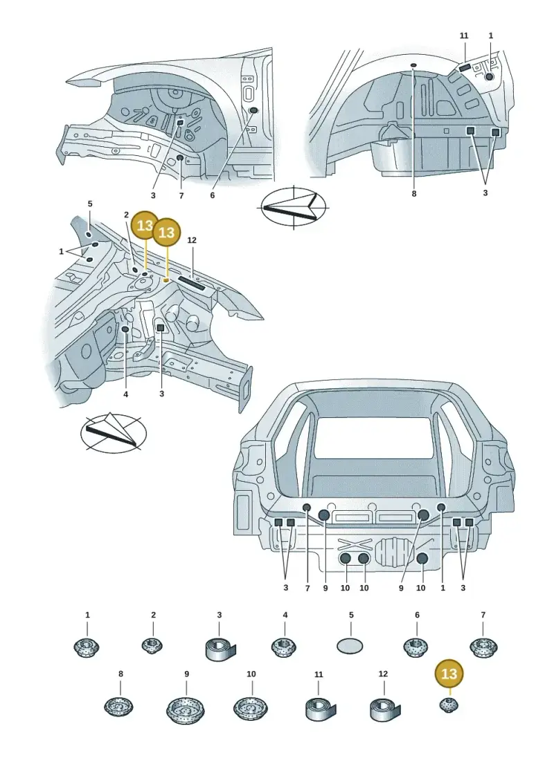 7L0899181 — Skoda Fabia (2021-) diagram 6vn803055, position 13