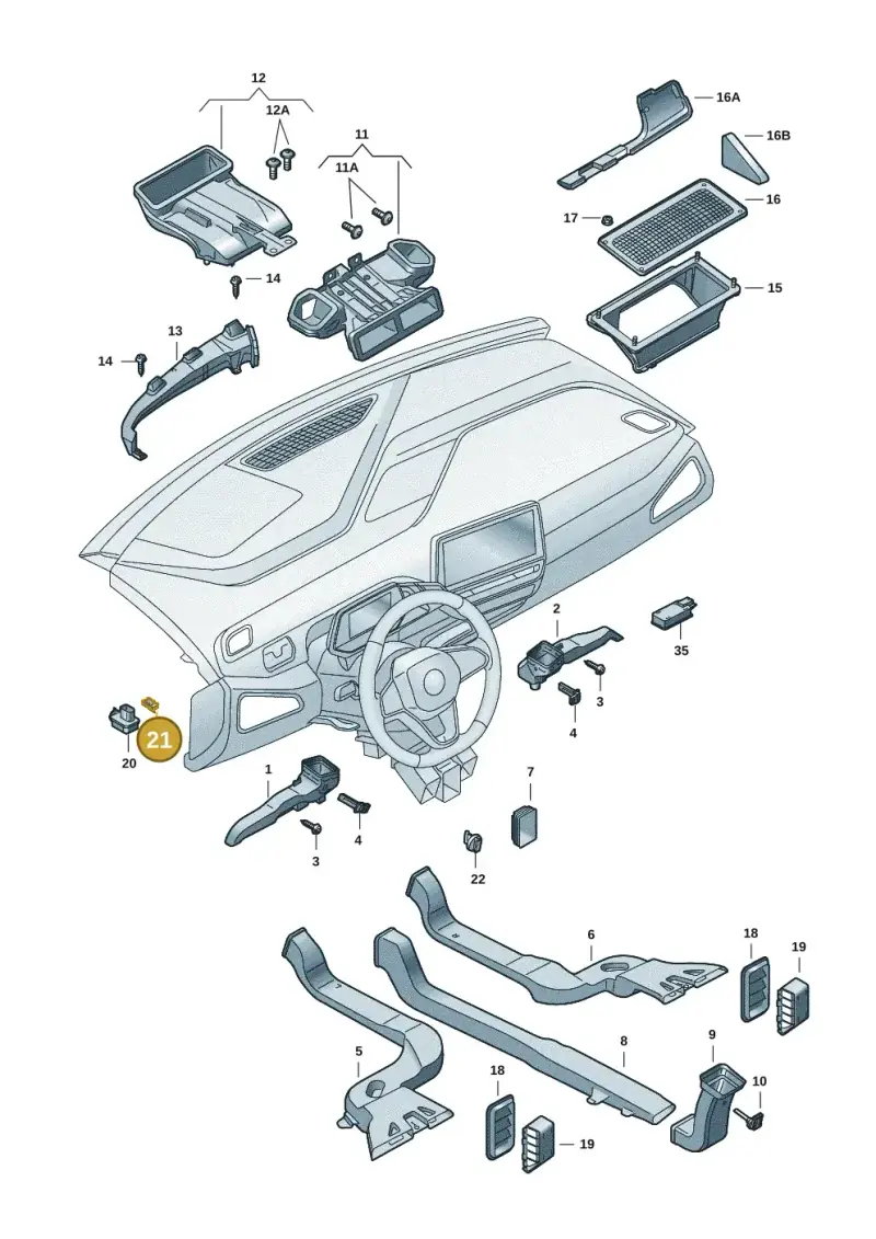 7L0907323 — Skoda Enyaq (2020-) diagram 50a819010, position 21
