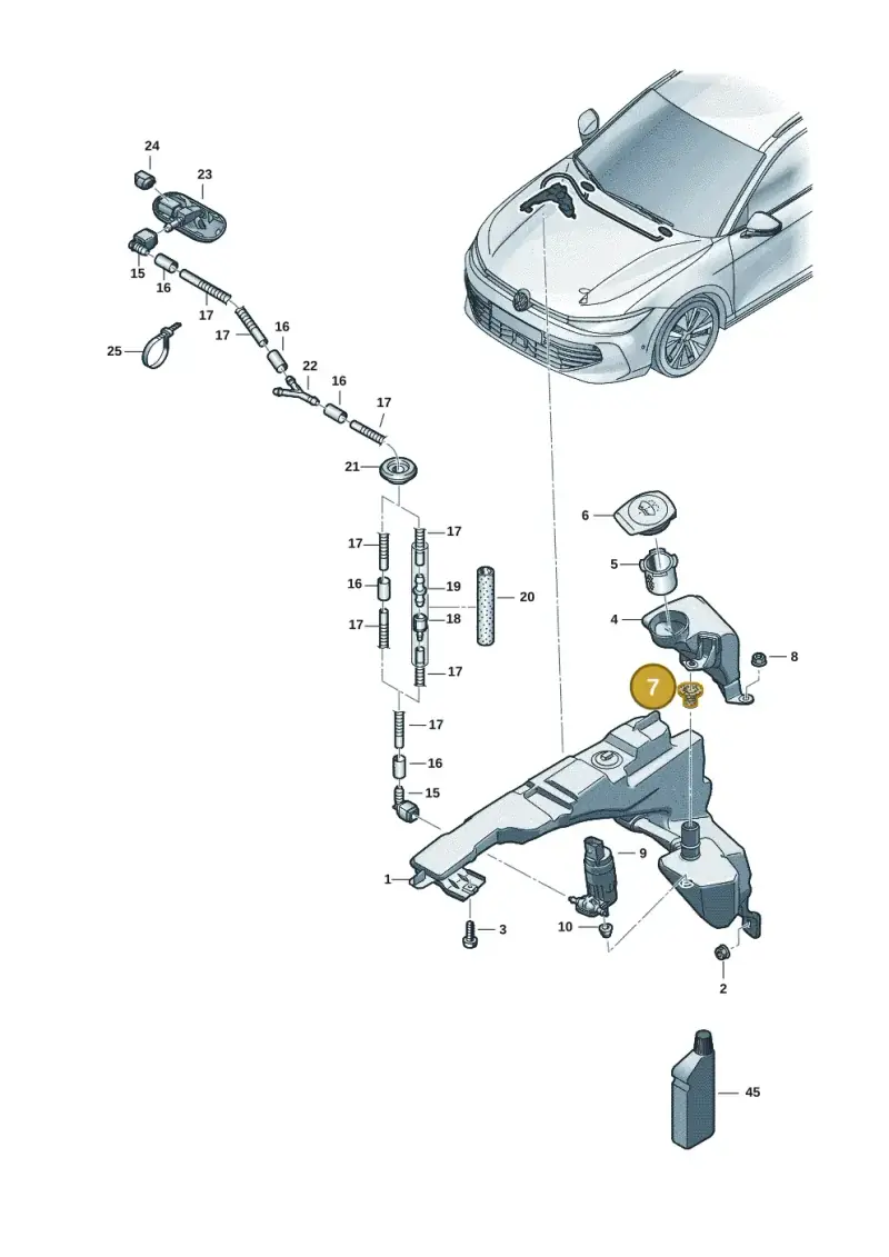 7L0955489 — Skoda Superb Combi (2023-) diagram 3j0955110, position 7
