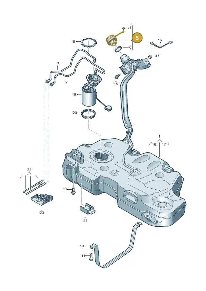 7N0201550G — Skoda Kamiq (2019-) diagram 837201600, position 5