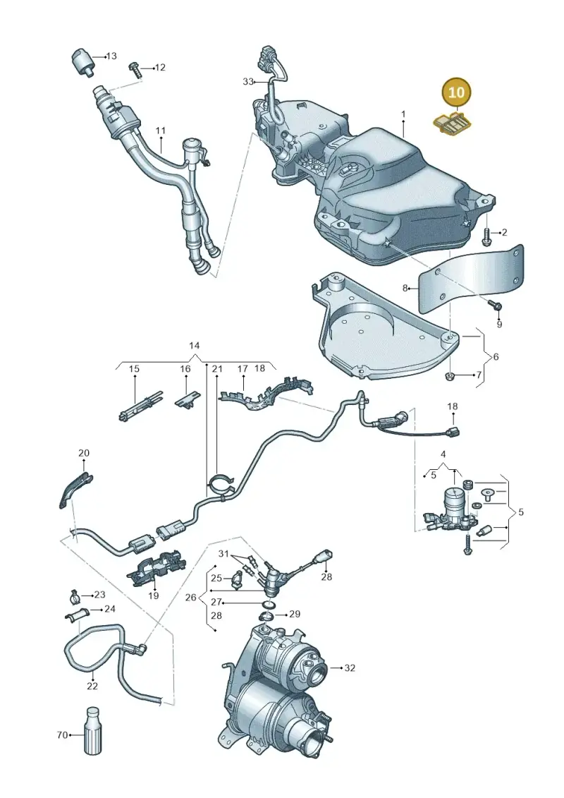 7N0941329 — Skoda Karoq (2017-2022) diagram 834201110, position 10