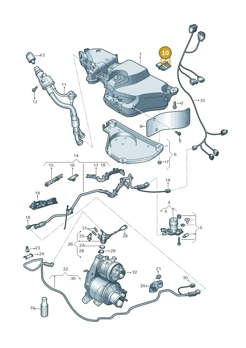 7N0941329 — Skoda Karoq (2017-2022) diagram 834201100, position 10