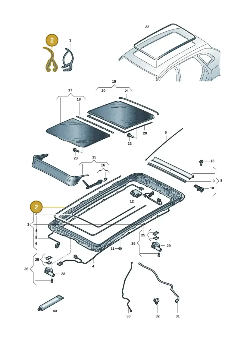 85H877460A — Skoda Superb Combi (2023-) diagram 3j0877000, position 2