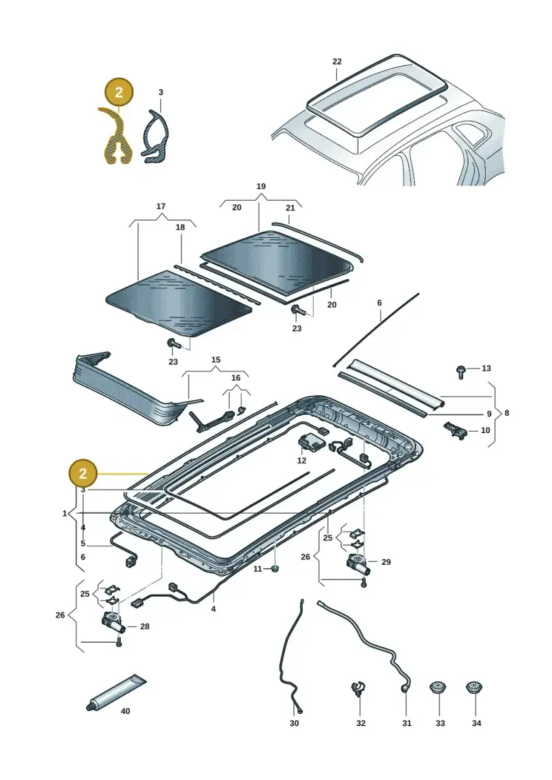 85H877460A — Skoda Kodiaq (2024-) diagram 57h877000, position 2