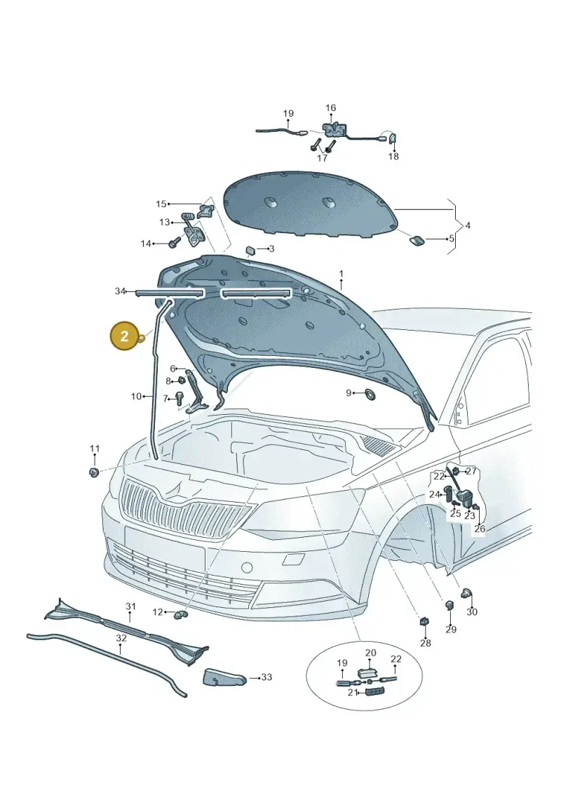 867827500 — Skoda Fabia (2014-2022) diagram 797823000, position 2