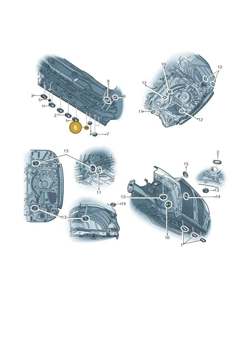 893803593 — Skoda Yeti (2013-2017) diagram 666803360, position 6