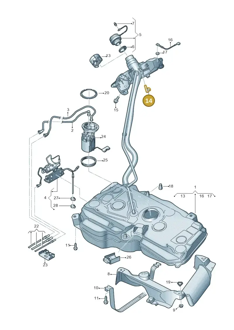 895201890 — Skoda Kodiaq (2024-) diagram 869201600, position 14