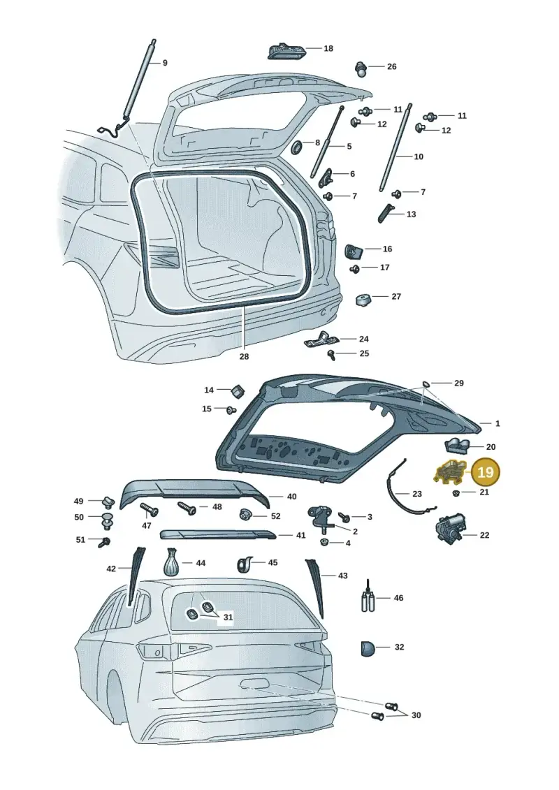 89A827505A — Skoda Enyaq (2020-) diagram 50a827000, position 19
