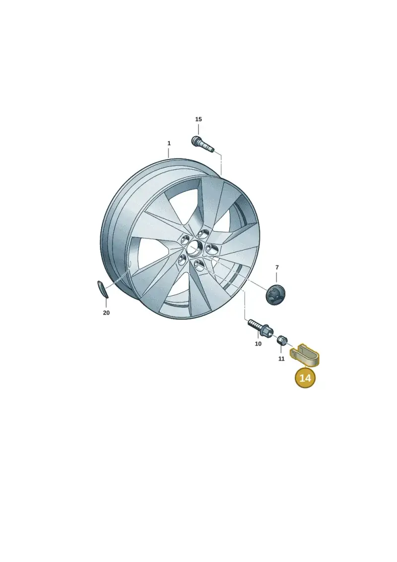8D0012244A — Skoda Kodiaq (2024-) diagram 57h601070, position 14