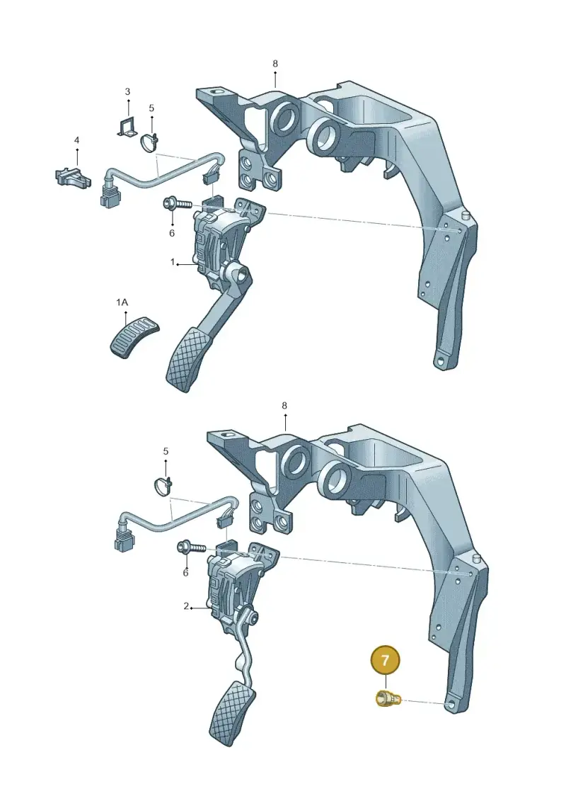 8D0721522 — Skoda SUPERB                 02> (2001-) diagram 265721700, position 7