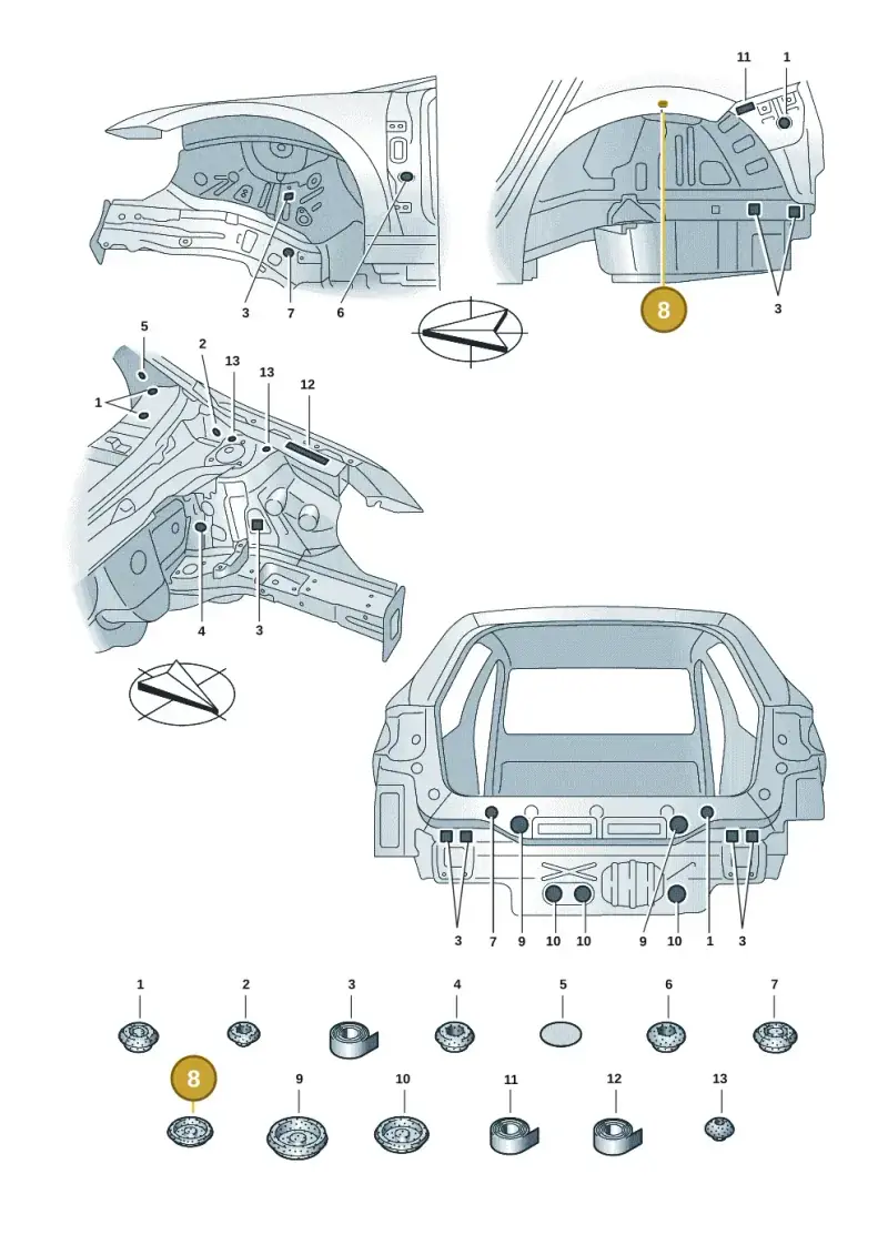 8D0803583L — Skoda Fabia (2021-) diagram 6vn803055, position 8