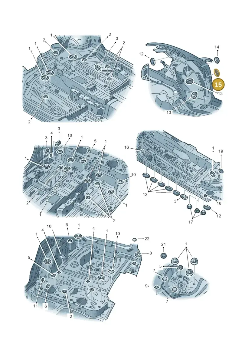 8D0804297 — Skoda Superb (2013-2015) diagram 632803350, position 15