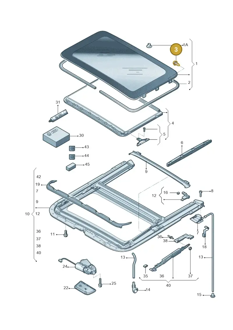 8D0877721B — Skoda Fabia Jingrui (2008-2014) diagram 662877100, position 3