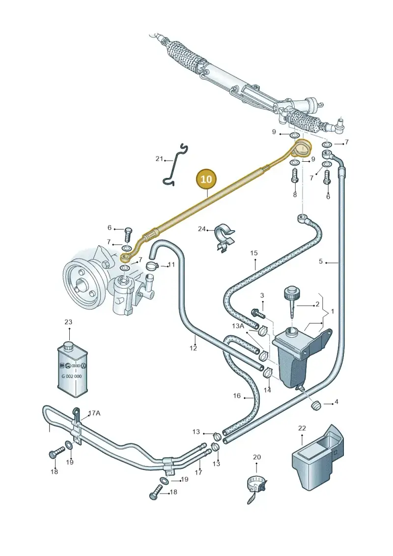 8D1422893AL — Skoda SUPERB                 02> (2001-) diagram 265422500, position 10
