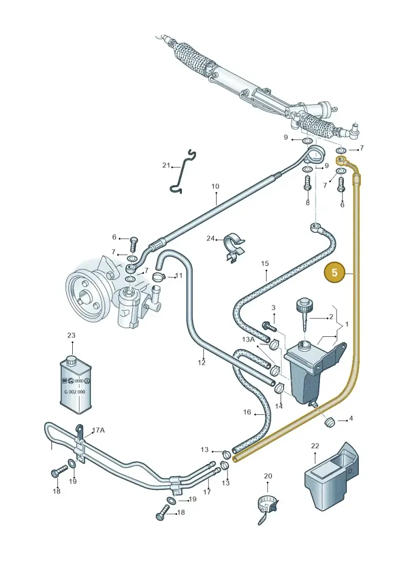 8D2422891R — Skoda SUPERB                 02> (2001-) diagram 265422500, position 5