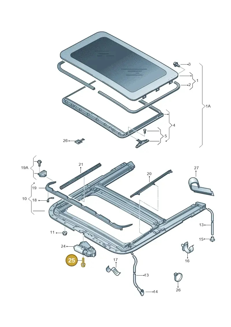 8D9877721 — Skoda Superb (2013-2015) diagram 632877100, position 25