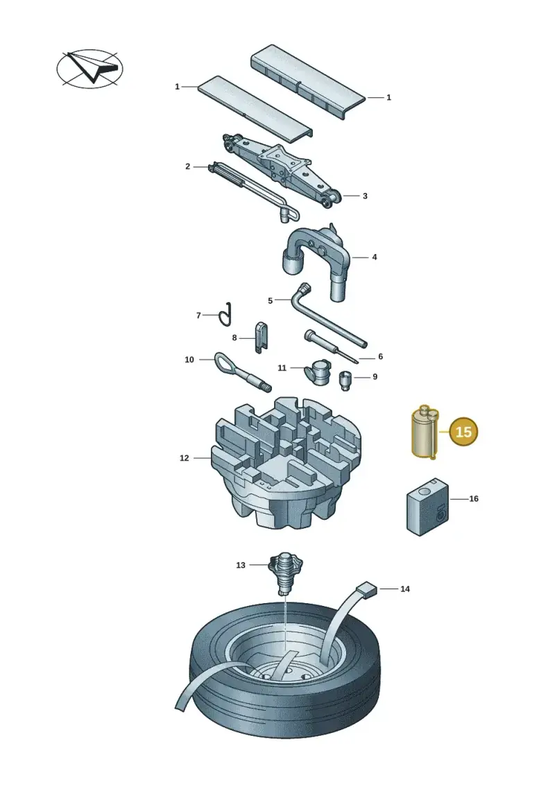 8E0012619A — Skoda Fabia (2021-) diagram 6vn012000, position 15