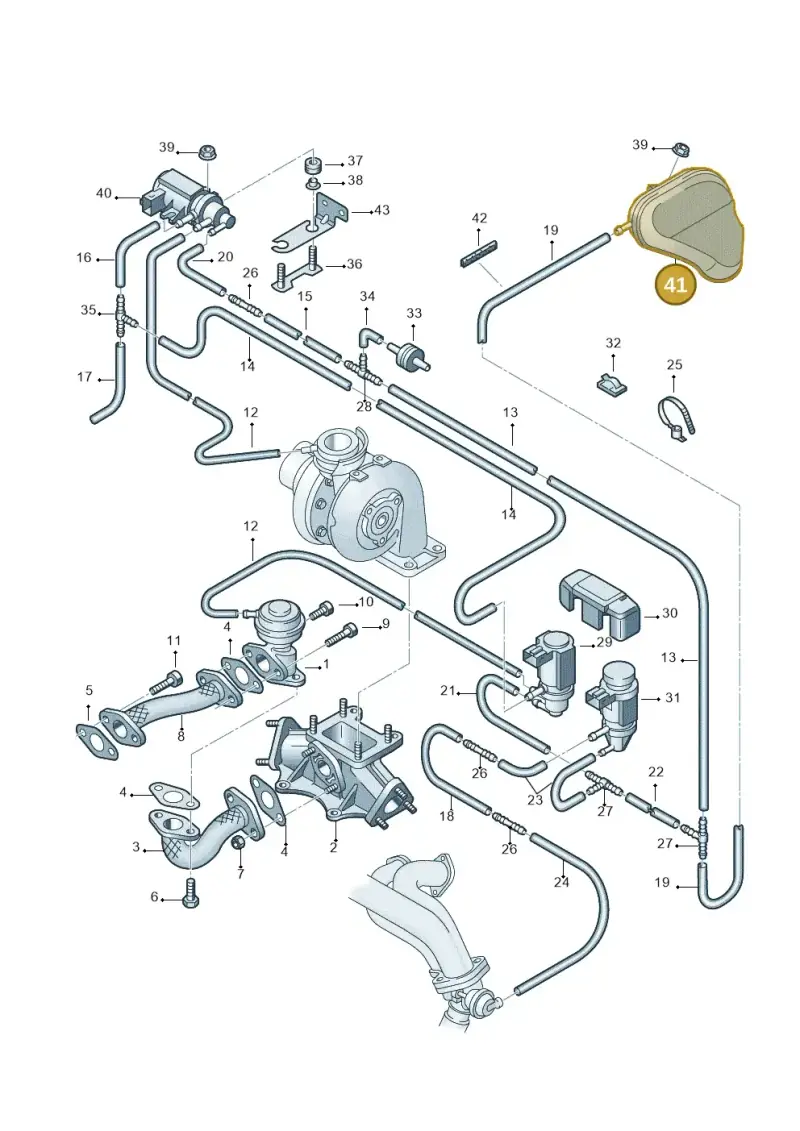 8E0131541C — Skoda SUPERB                 02> (2001-) diagram 219131200, position 41