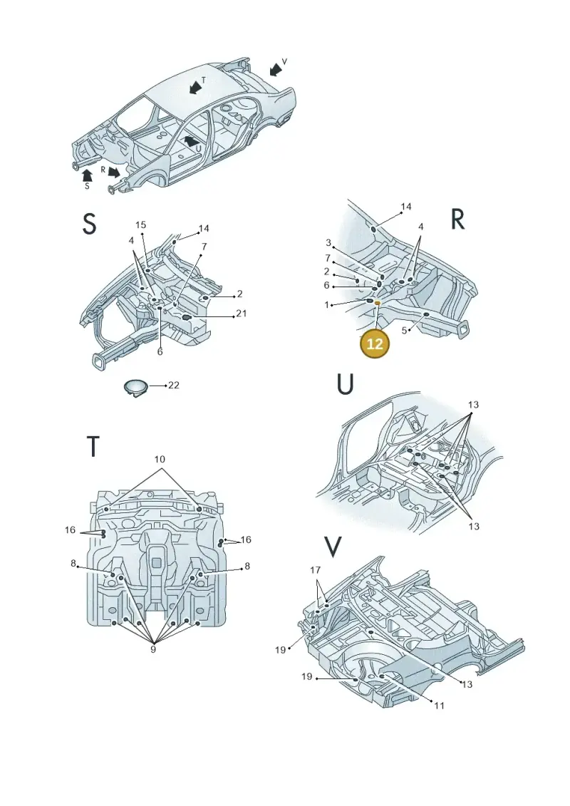 8E0614769J — Skoda SUPERB                 02> (2001-) diagram 265803350, position 12