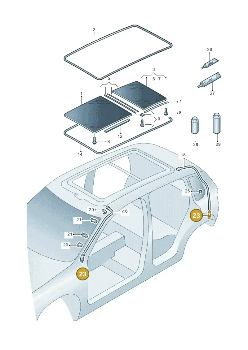 8E0877242 — Skoda Yeti (2013-2017) diagram 767877000, position 23