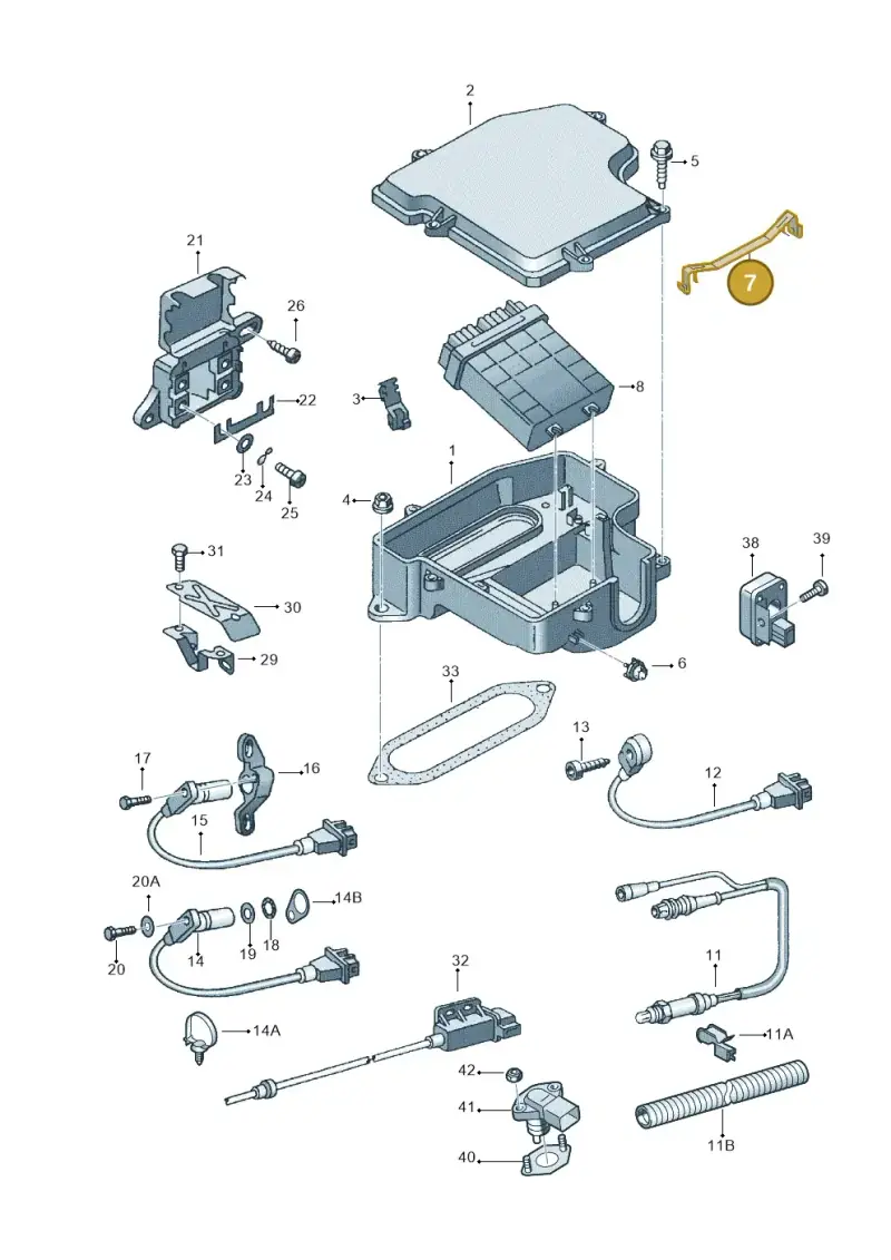 8E0907354 — Skoda SUPERB                 02> (2001-) diagram 156906100, position 7