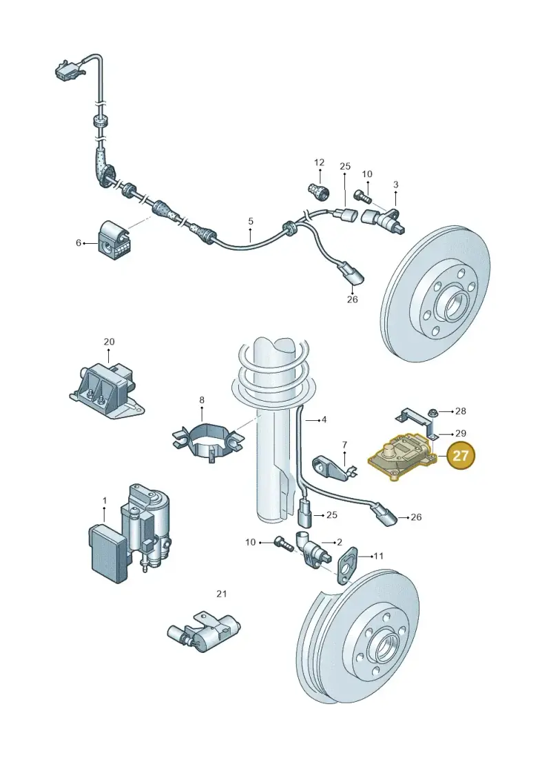 8E0907637A — Skoda FABIA/COMBI (1999-2004) diagram 453927000, position 27