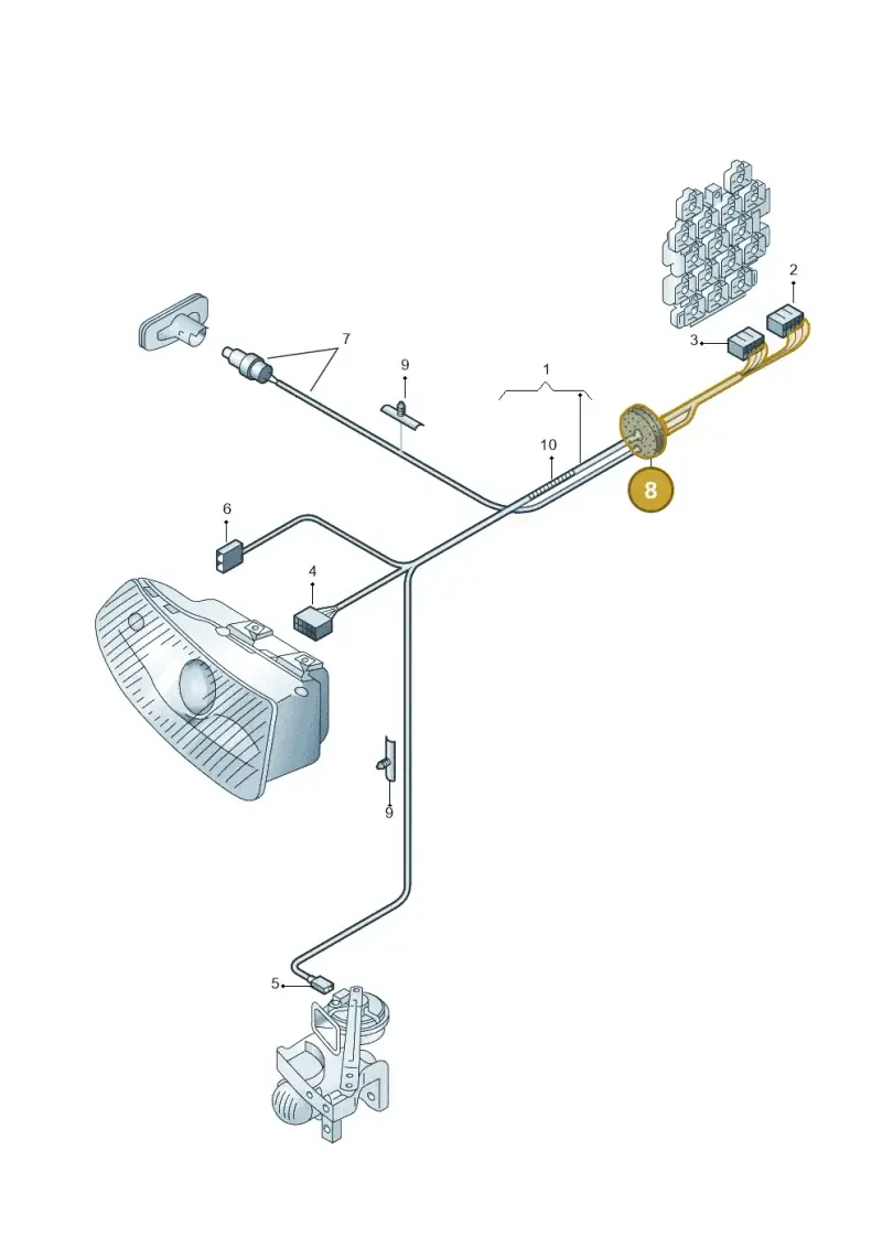 8E0971871G — Skoda SUPERB                 02> (2001-) diagram 265971050, position 8