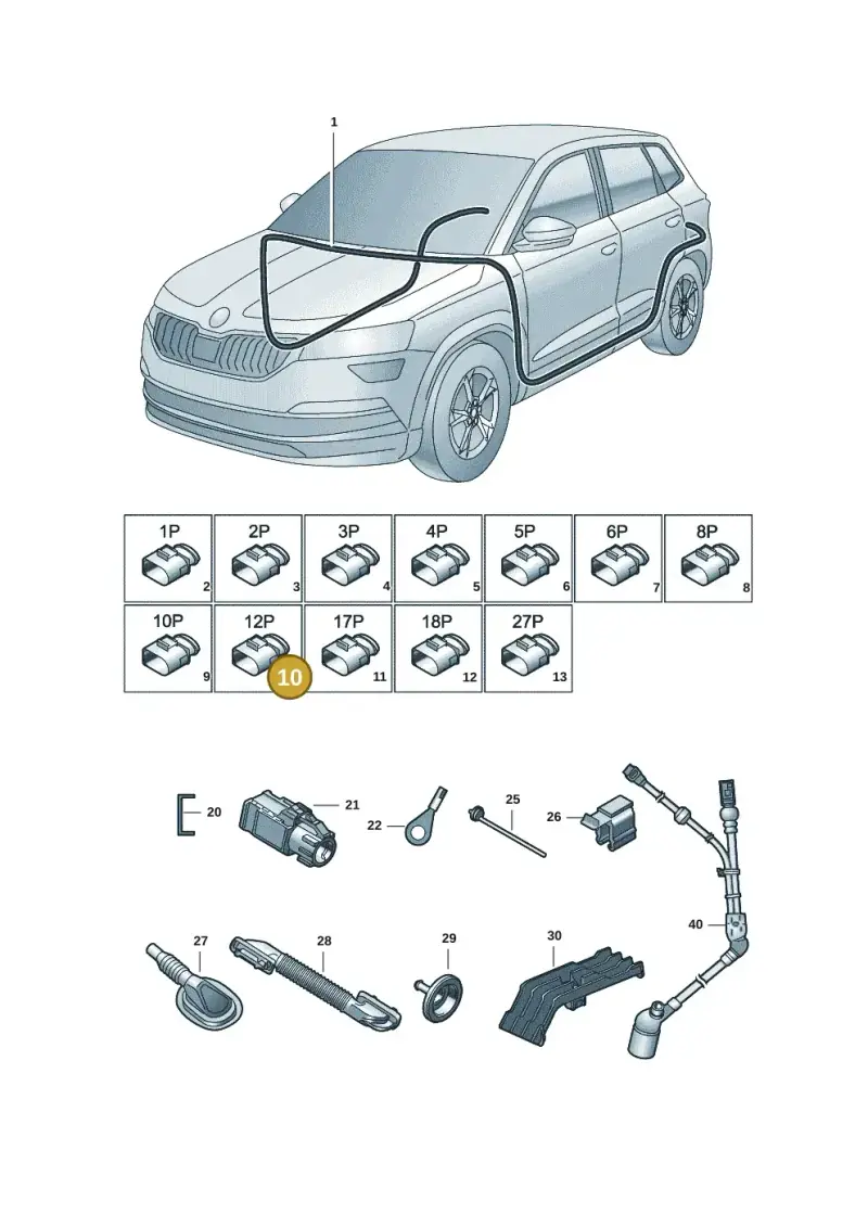 8E0972112 — Skoda Kodiaq (2018-2022) diagram 804971084, position 10