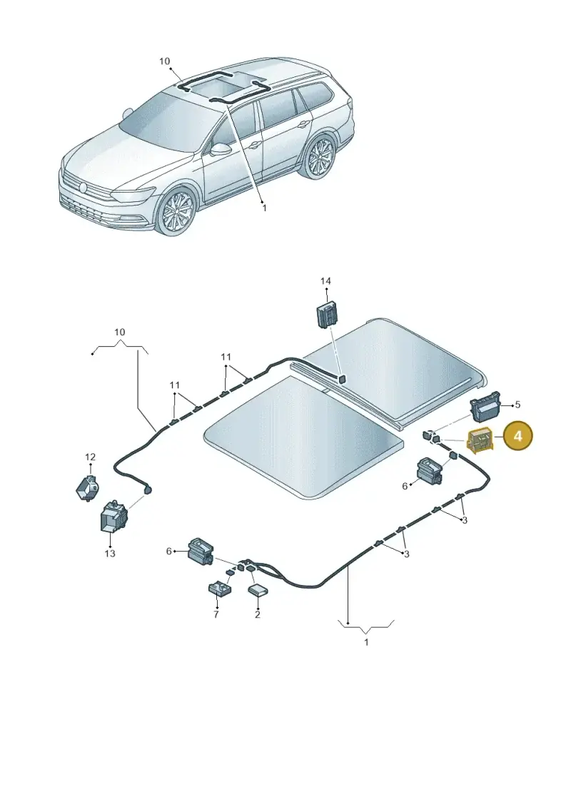 8E0972416A — Skoda Octavia (2019-2024) diagram 851972042, position 4