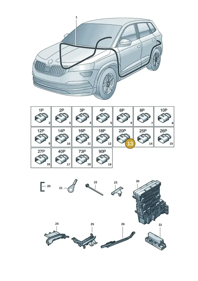 8E0972420 — Skoda Kodiaq (2018-2022) diagram 804971087, position 13