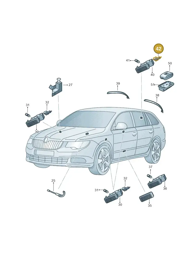 8E0972623 — Skoda Kodiaq (2018-2022) diagram 804947010, position 42
