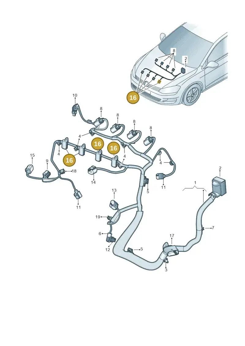 8E0973722 — Skoda Kamiq (2019-) diagram 781971120, position 16