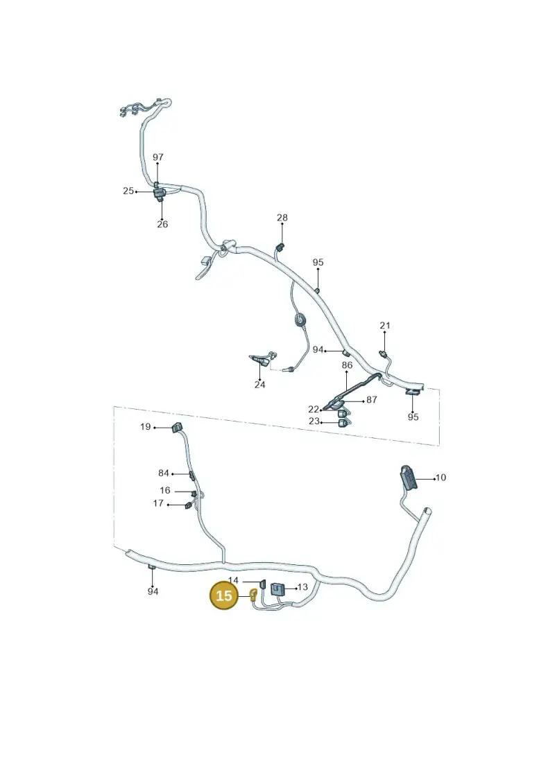 8J0972586 — Skoda Yeti (2013-2017) diagram 767971940, position 15