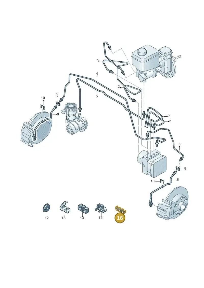 8K0611797F — Skoda Citigo (2019-2021) diagram 772611200, position 16