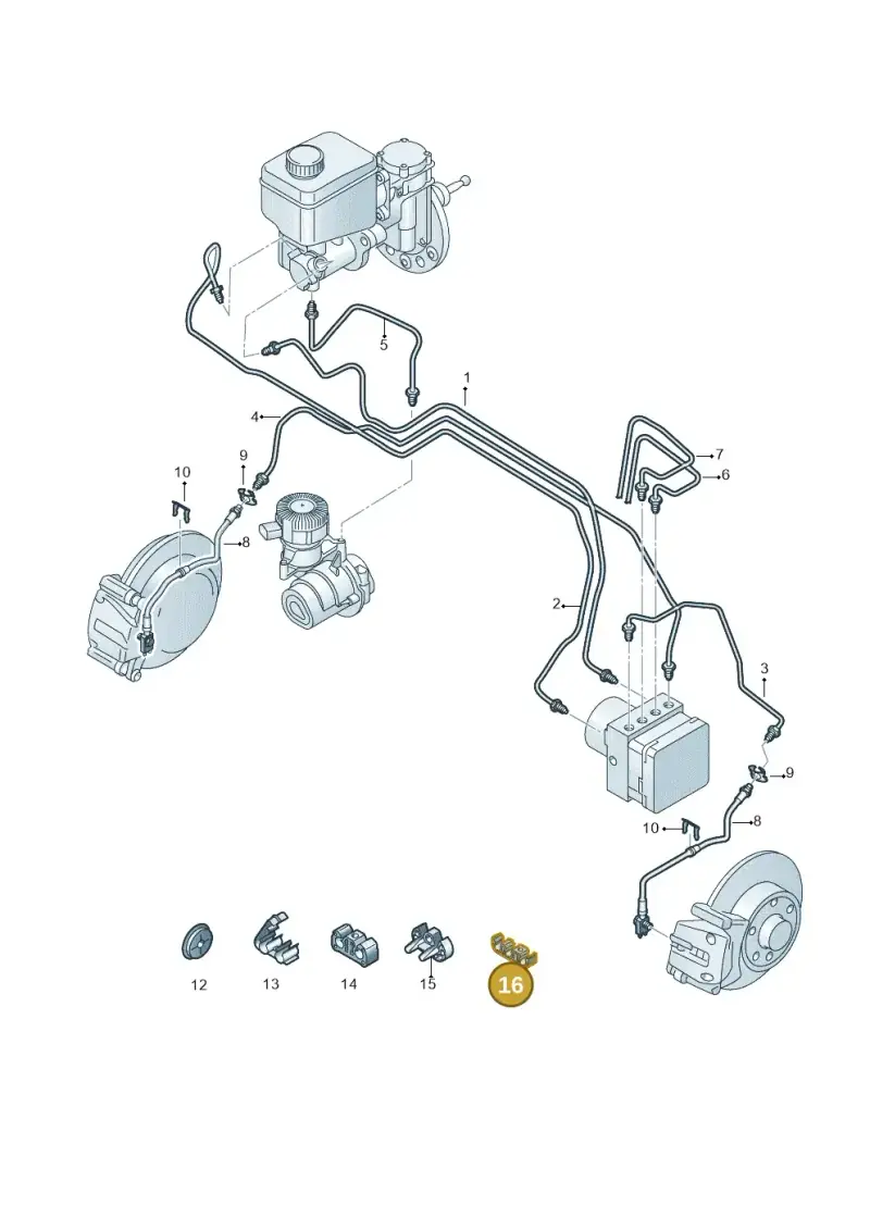 8K0611797F — Skoda Citigo (2019-2021) diagram 772611250, position 16