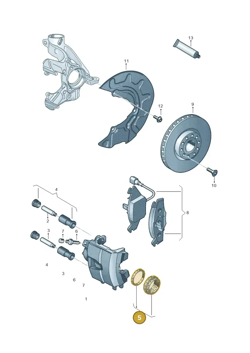 8K0698471 — Skoda Octavia (2017-2020) diagram 746615100, position 5
